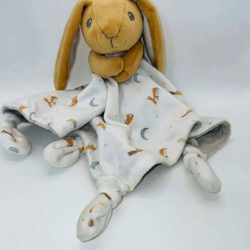 Guess How Much I Love You Bunny Rabbit Lovey Security Blanket Plush Knotted Toy